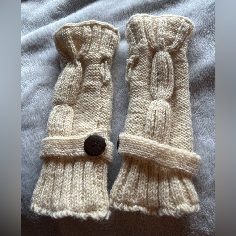 Knit Wool Arm Warmers